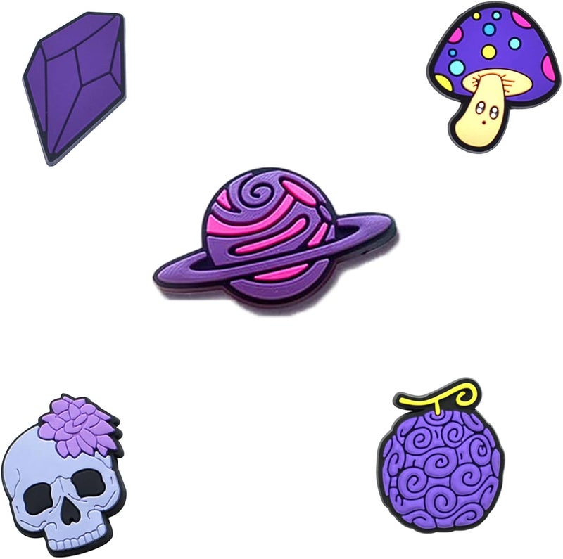 BULKITEM 25 Pcs Gamer, Summer, Nurse, Pink, Hunting, Black,USA american flag crocs,Shoe Charms, Cute Shoe Accessories Gifts Charms for Teens Kids Adults - Image 4